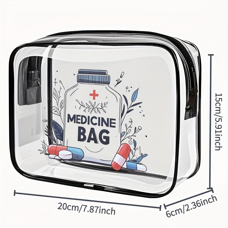 1pc Portable Travel Storage Bag Pill Cosmetic Bag Coin Purse Card Bag PVC Make Up Organizer Bag for Clothes Shoes Toiletries