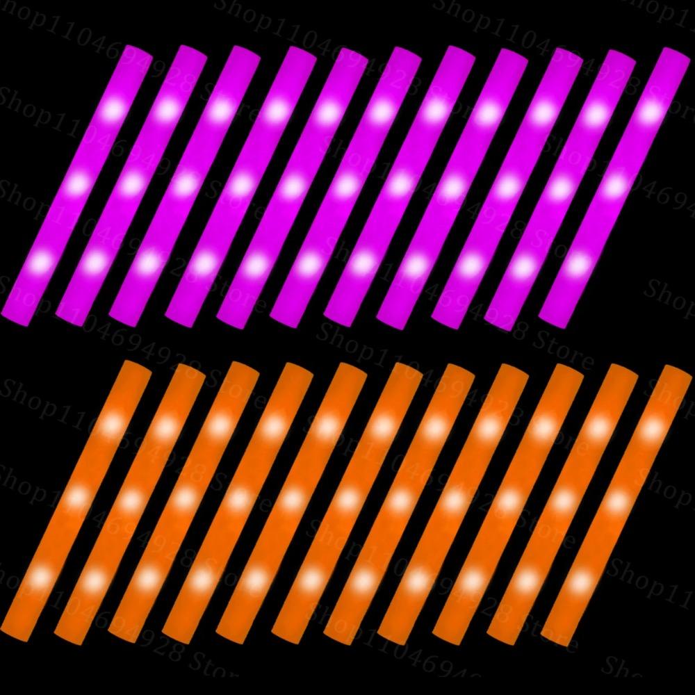 30-180PCS LED Foam Glow Stick with Sign Wedding Reception Props Light Up Stick Glow Stick for Wedding Party Birthday Concert