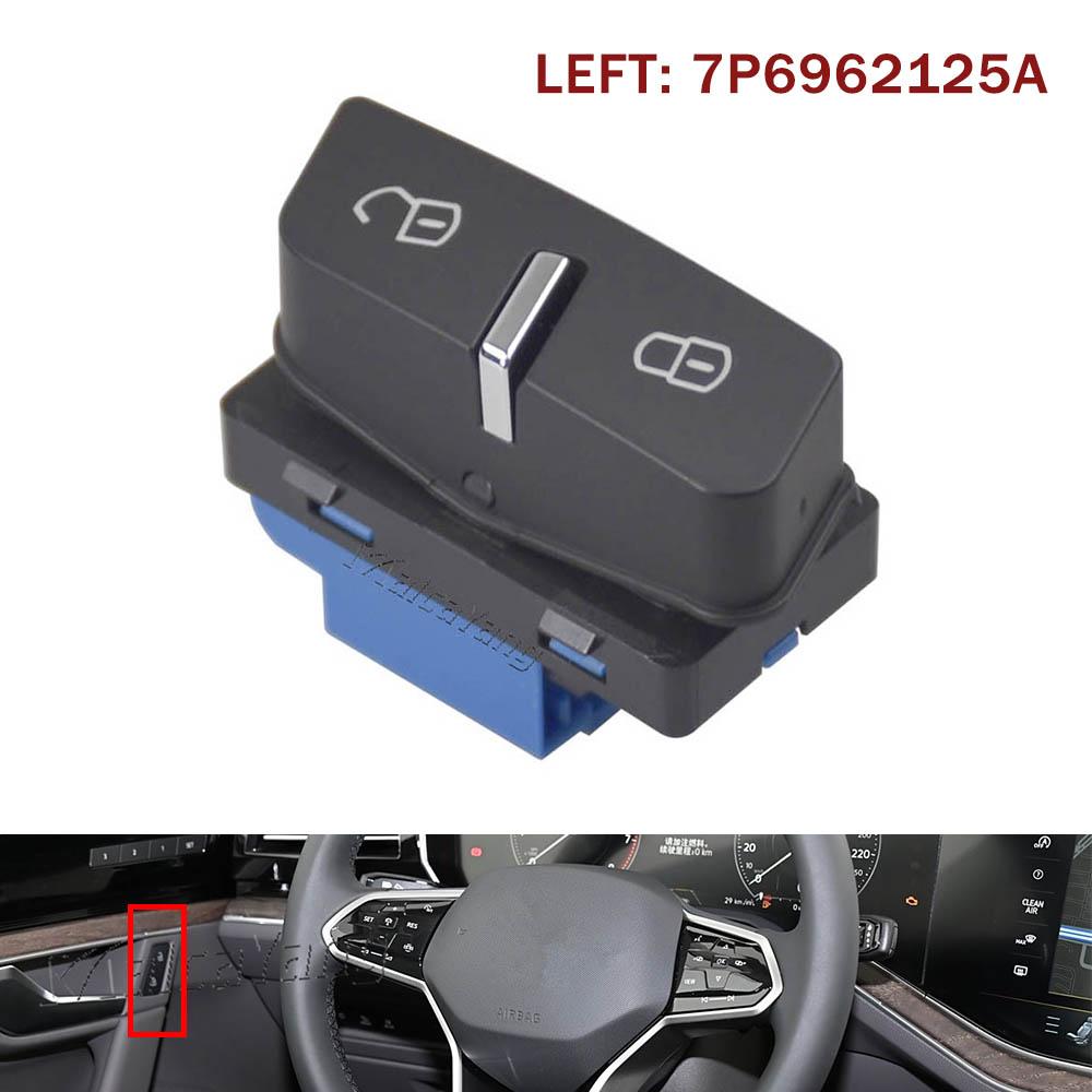 7P6962125A Door Central Locking Switch Button For VW Touareg 2011 2012 2013 2014 2015 2016 2017 2018 Door Lock Switch 7P6962126A