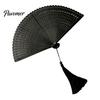 Handheld Folding Fan Vintage Japanese Bamboo Fan, Elegant with Tassels, Kimono Cheongsam Accessory Cooling Portable Oriental Style for Dancing