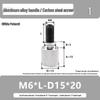 M6 Aluminum Alloy Knurled Handle Screw Bolt with High-Strength Flat Head