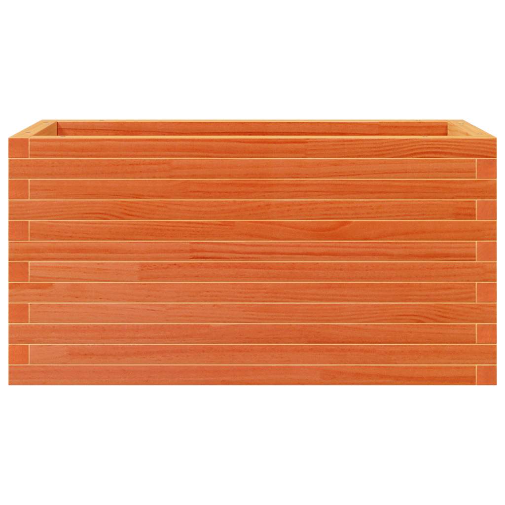Vidaxl Garden Planter, Waxed Brown, 90X40X45.5 Cm, Pine Wood