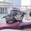 Full Face Motorcycle Helmet With Rear Wing Spoiler ABS Material Bluetooth Compatible Men All Season Riding