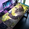 Cute Cat Theme Mouse Pad Large Computer Office Game Table Mat Rubber AntiSlip Stitched Keyboard Mats 90x40 Xxl Desk Pads