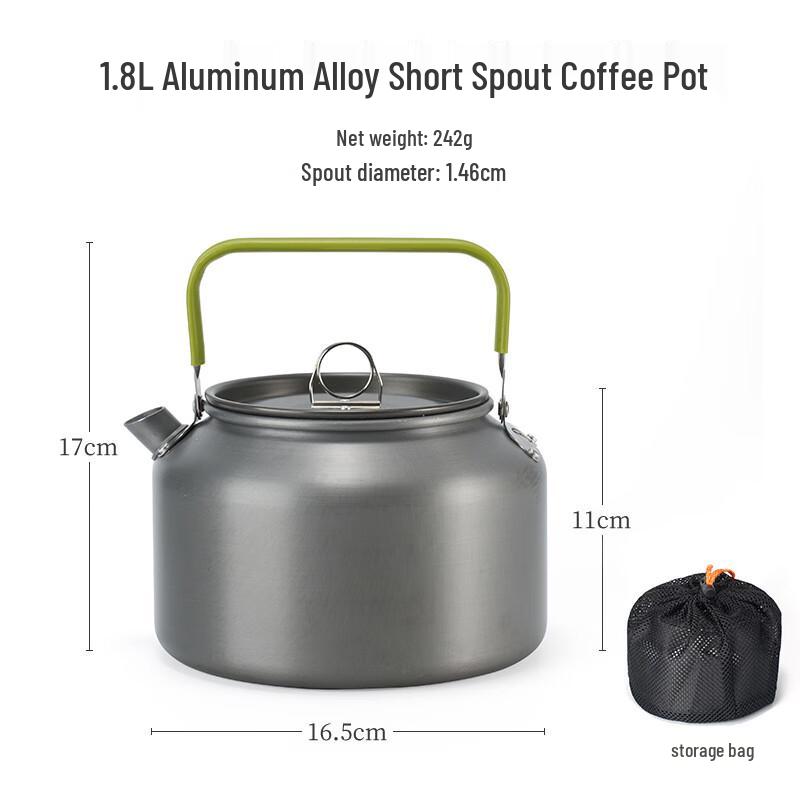 OEING Outdoor Portable Aluminum Camping Kettle