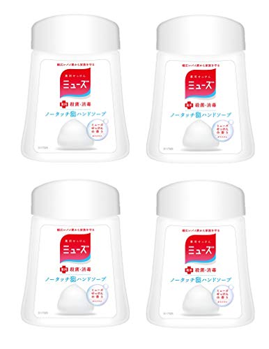

[Quasi-drug] Muse No-Touch Foaming Hand Soap Refill, Original, 250ml x 4 (Approx. 1000 Uses), Automatic Dispenser