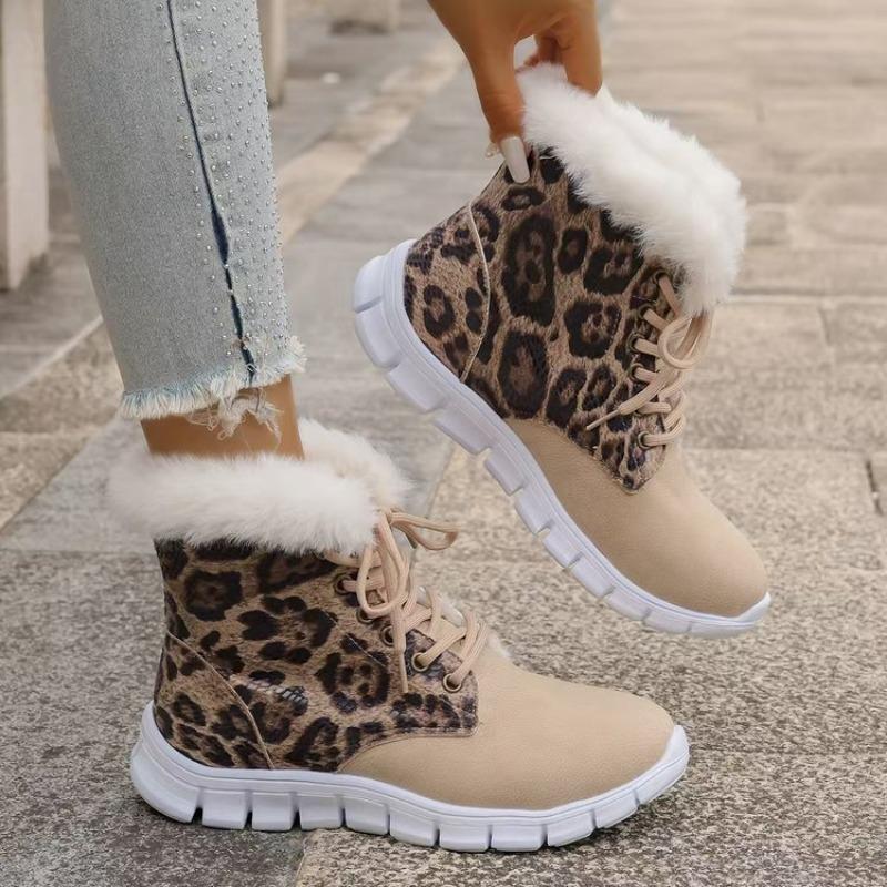 Fall/Winter New Style Large Size Boots - Women's Short-Term Casual Flat Heel Cotton Shoes