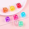 6/10ks 14mm pryskyřičné přívěsky na kostky pro výrobu šperků Náhrdelník Náhrdelník Příslušenství k náušnicím