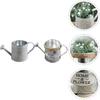 Artibetter 2pcs Tin Watering Can Vases for Centerpieces Mini Flower Pots Mini Metal Buckets Retro Flower Pot Bucket Plants Watering Pot Watering Can