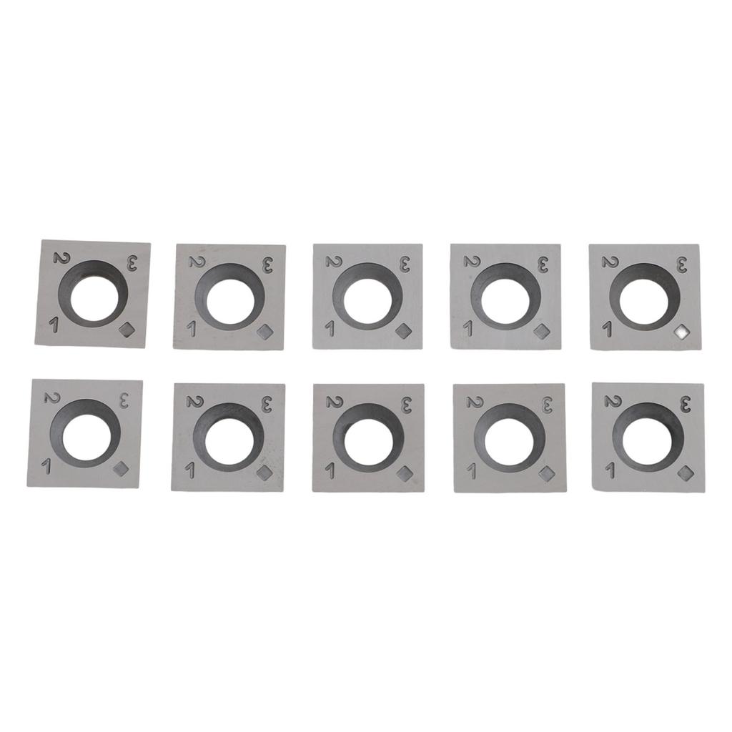 Cutter Inserts Carbide Inserts Replacement 10pcs/box 4-Edges Planer Head Straight Face Tools Accessories Blade