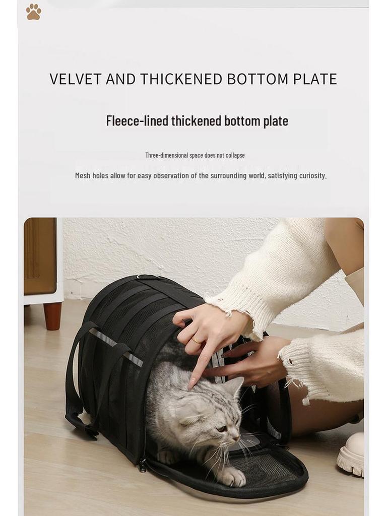 Transparente Atmungsaktive Modische Tragbare Haustiertasche Handtasche für Katzen und Hunde