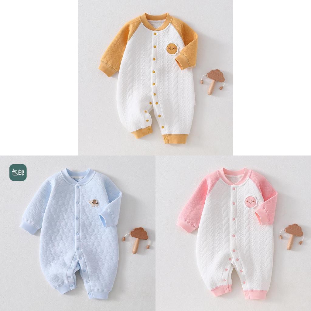 Baby Winter Comforter Onesie With Cotton Thickening For Newborns And Babies
