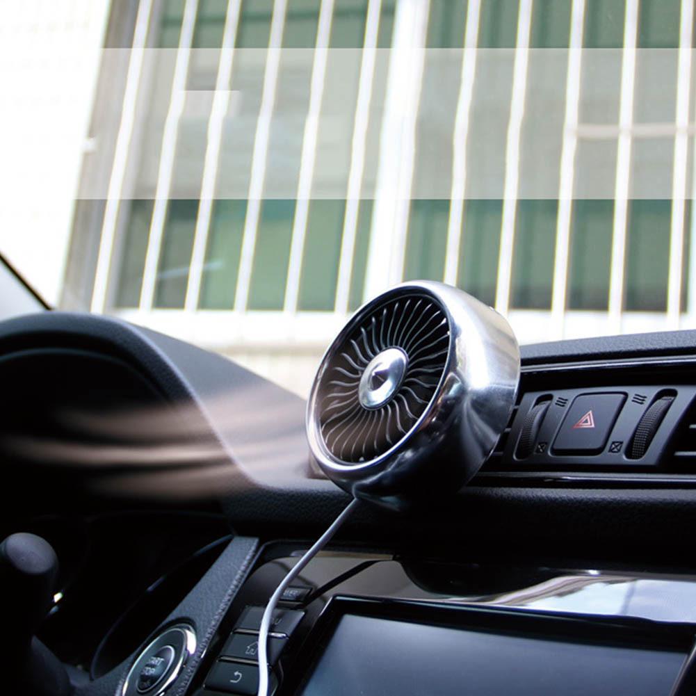 12V elektryczny wentylator samochodowy 360 stopni obrotowy samochód Auto chłodzenie wentylator cyrkulacyjny powietrza