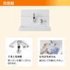 LIXIL INAX Bathroom Vanity Set K1 Series Single Lever Shower Faucet Door Type Urban Blue Width 500mm 1 Side Mirror Storage Type LED Height 830mm