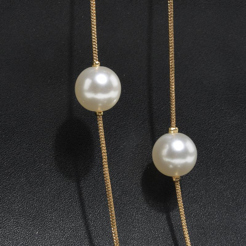 Sweet and Simple Dress Accessories Pearl Waist Chain Women Korean Style Women's Fashion Decoration Thin Belt Pearl Chains