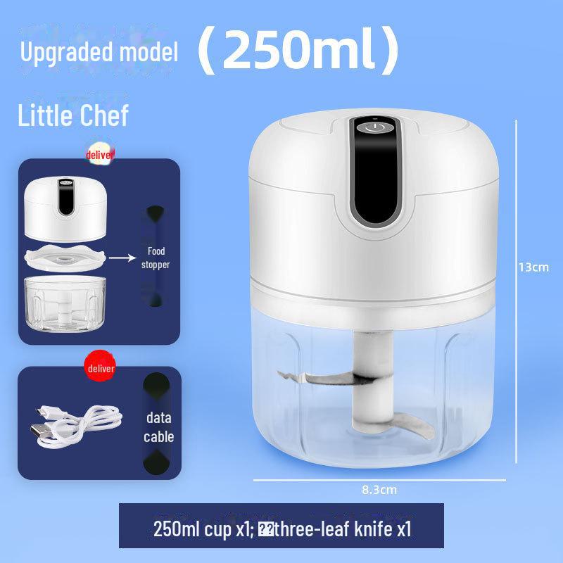 Wireless Electric Garlic Processor: Mincer, Peeler, Stirrer, Press, and Paste Maker