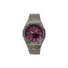 CASIO Customized watch modified series hand-painted purple berry diamond pink and purple painted plate silver star diamond FenZuan