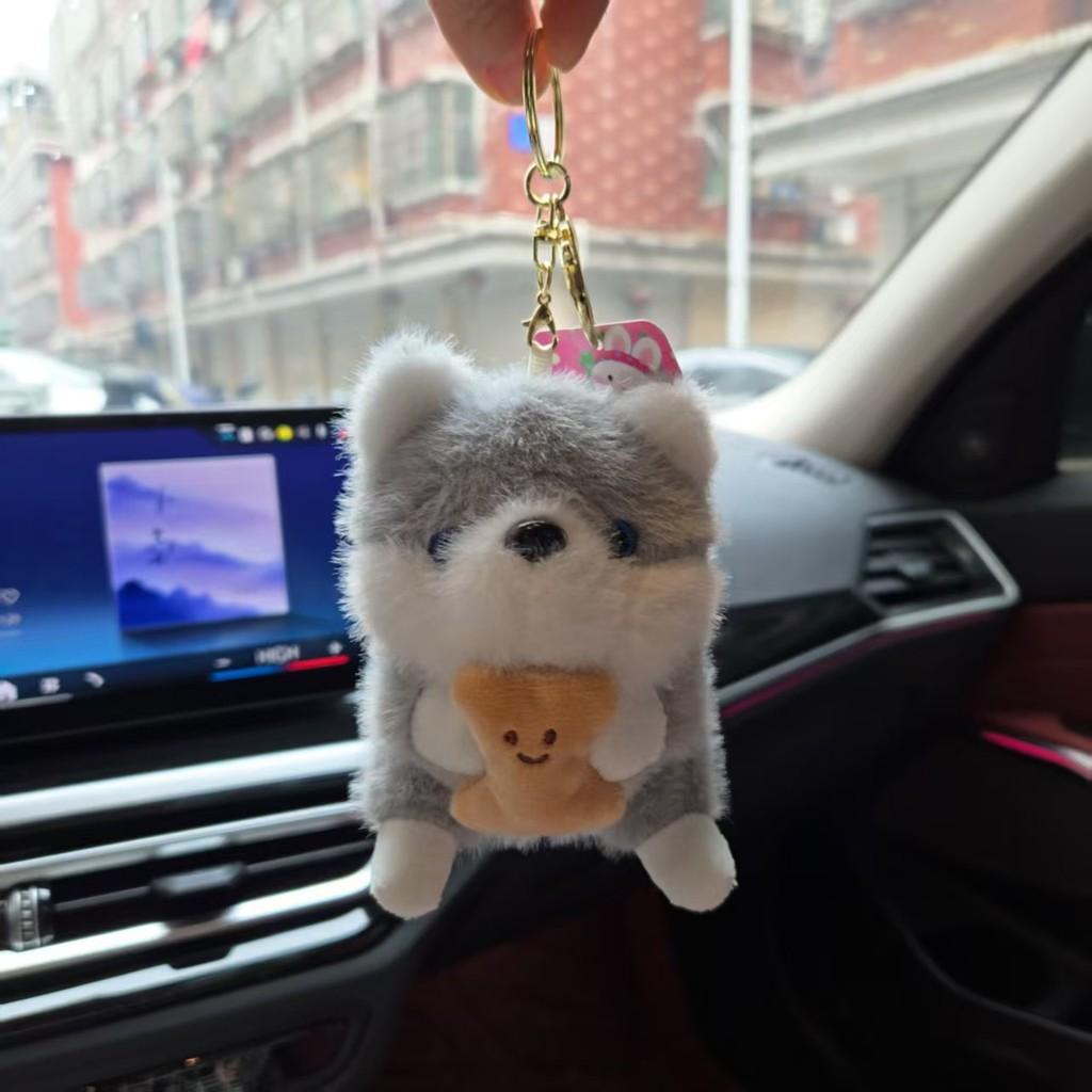 Animal Plush Keychain Set With Soft Pp Cotton For Kids And Bag Decor
