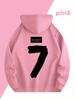 Men's Fashionable Trend Autumn-winter Casual Daily Comfortable Versatile Hoodie Printed with "7 HAVE A GOOD DAY" Numbers