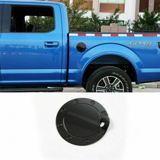 Fuel Filler Door Gas Tank Cap Cover Trim Accessories for F-150 2015- Black