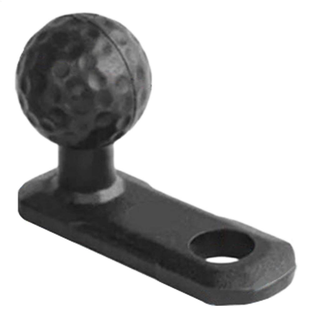 1pc Angled Bolt Head Ram Mount Support Base with 1 Inch 25mm Ball Adapter for Motocycle Rearview Mirror Bracket