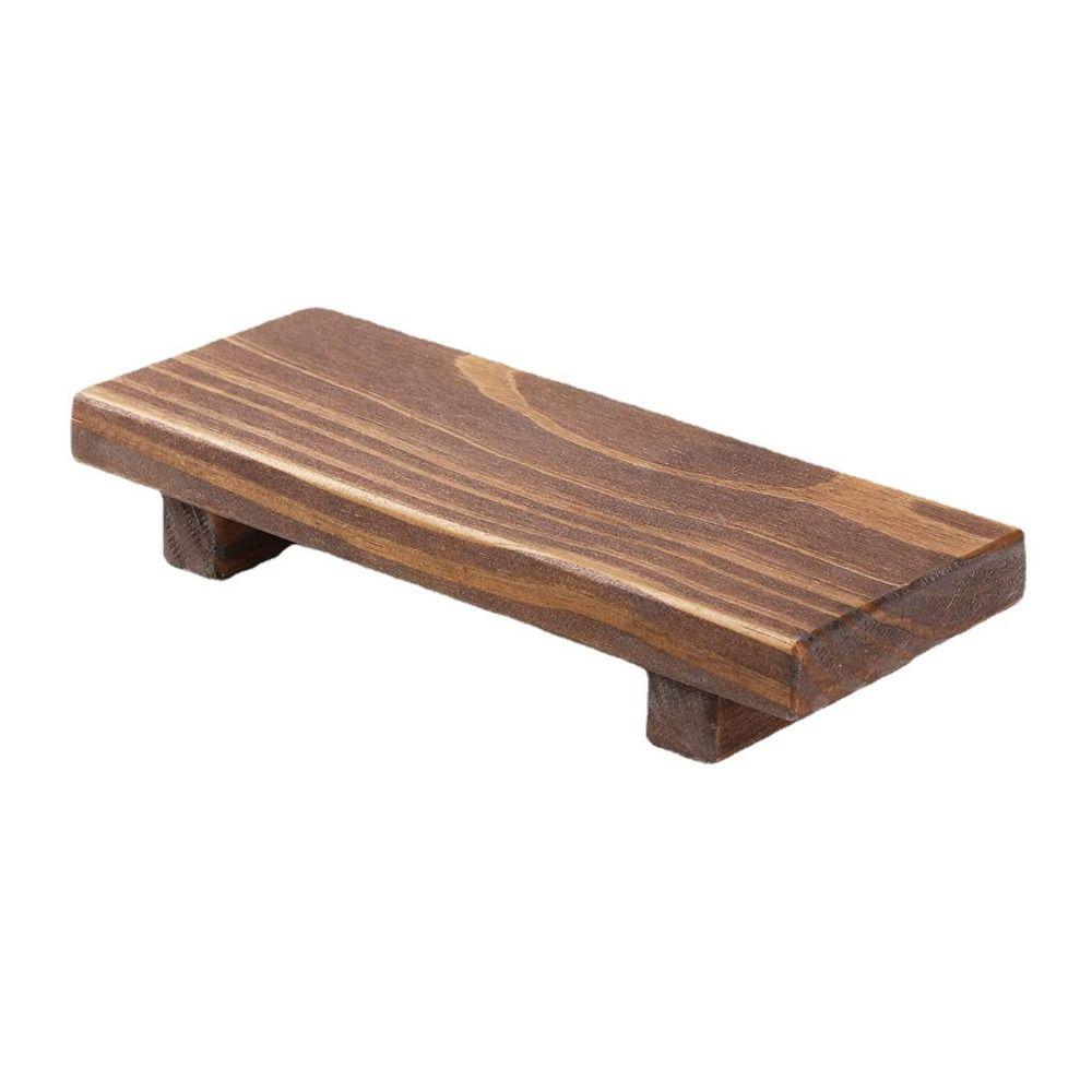 

Wood Bathroom Display Stand Elegant Makeup Storage Tray Durable Wooden Base Soap Dish Bathroom кофейный