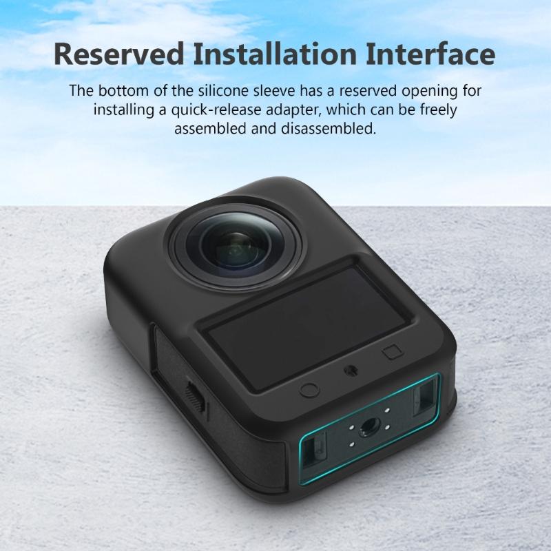 Silicone Protective Case Cover for 360 Action Camera Protector Housing Skin Sleeve Camera Protector Bumper Soft Cover