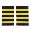 Captain Pilot Epaulets 1 Pair Professional Uniform Shoulder Straps with 1/2/3/4 Gold Silver Bar