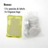 Wopanxye 15ml Silver Aluminum Refillable Cream 15g Cream Cosmetic Small Ointment Aluminum Aluminum Jar Cream Cosmetic Storage for Travel and Small Lip