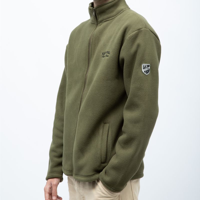 Gilet polaire franco col montant avec zip Homme KAPORAL