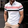 Summer Men's Striped Polo Shirt Men's Business Casual Top