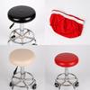 Cover Stool Bar Chic Round Chair Covering Seat Slipcover Leather 1pc