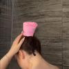Waterproof Shower Cap Hair Cover Reusable Transparent PVC 50cm for Bath Hair Dyeing Saloon Home Use