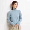 Women's High Neck Cashmere Sweater - Loose Fit, Pure Color, Thickened for Autumn/Winter
