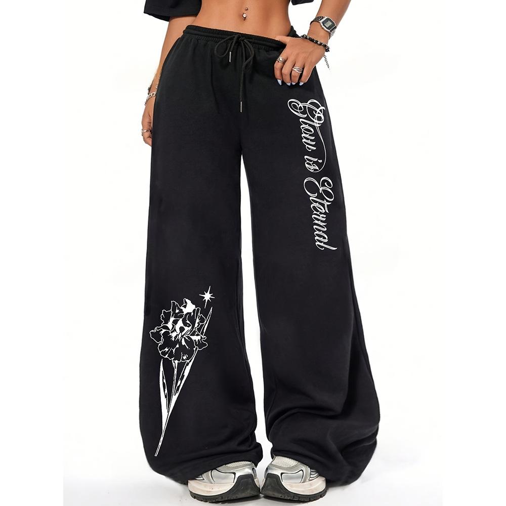 High Street Hip Hop Trend Casual Pants Men's Summer New Loose Niche Straight Versatile Long Pants