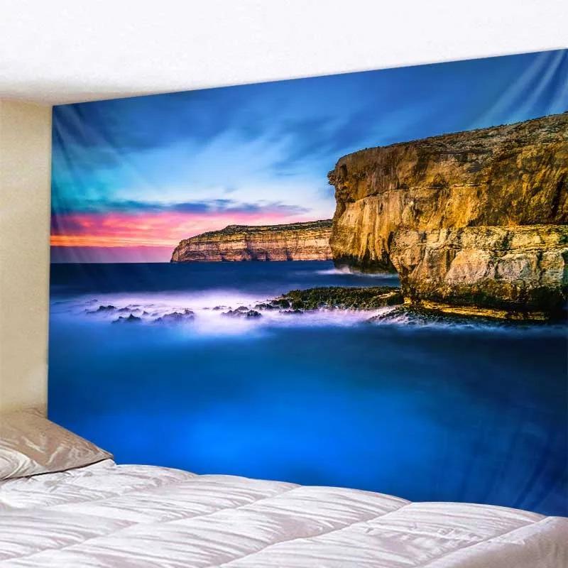 Böhmische Wandteppich Nordischer Tropischer Strand Wandteppich Mandala Wandbehang Hippie Schlafzimmer Dekor Psychedelischer Wandteppich