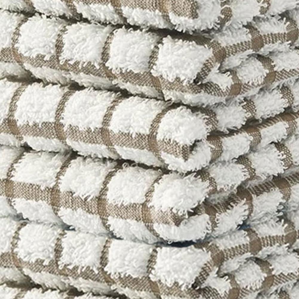 8Pcs Pure Cotton Dish Towels – Waffle Texture Non-Stick Reusable Kitchen Cloths, Thickened Tea Towels for Drying Cleaning