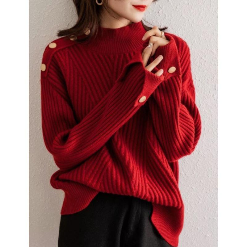 European High-End 2026 Autumn/Winter Fashionable Loose Knit Sweater