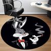 1pc Bugs Bunny Office Round Area Rug, Under Office Chairs Bedroom Living Room Home Decor, Room Deco, Available In Various Sizes