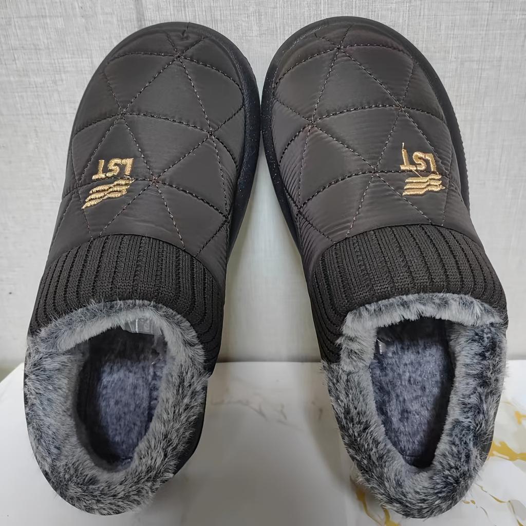 Winter women's velvet thickened warm cotton shoes non-slip waterproof oil-proof comfortable mother shoes office leisure foreign trade