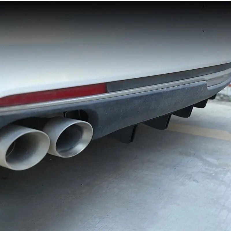 4pcs car modification universal rear spoiler shark fin bumper chassis spoiler split diffuser car decorative accessories