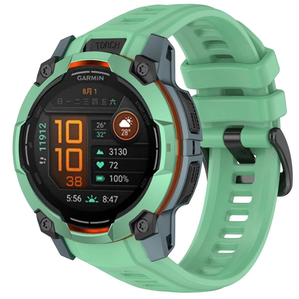 Silicone Strap for Garmin Instinct 3 Amoled 50mm 45mm Original Official Wristband for Garmin Instinct 3 Solar 45mm 50mm Strap