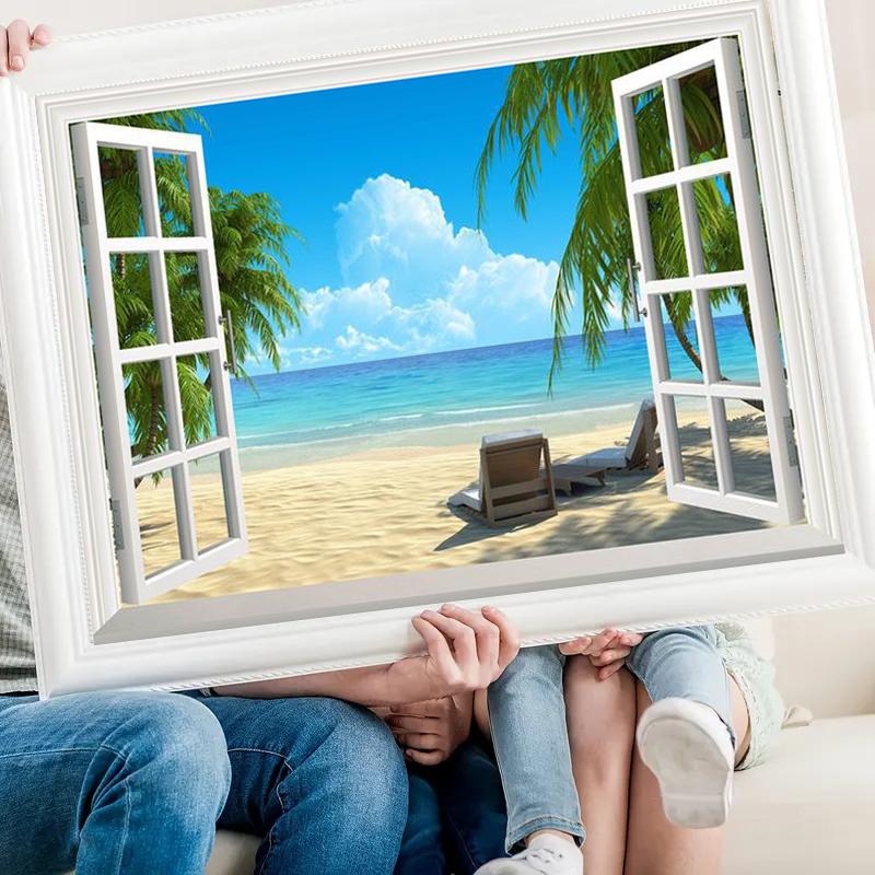 

5D DIY Алмазная картина Летний пейзаж Вышивка крестиком, Набор для вышивания, Алмазная картина со стразами, Ручное украшение дома Подарок