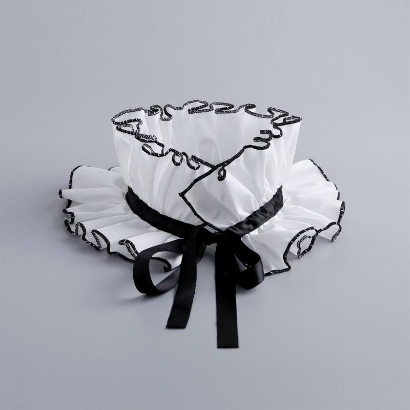 Vintage Rüschenkragen Mädchen Cosplay Krawatte Viktorianischer Kragen Revers Mittelalterliches Cosplay Viktorianischer Rüschenkrawattenkragen