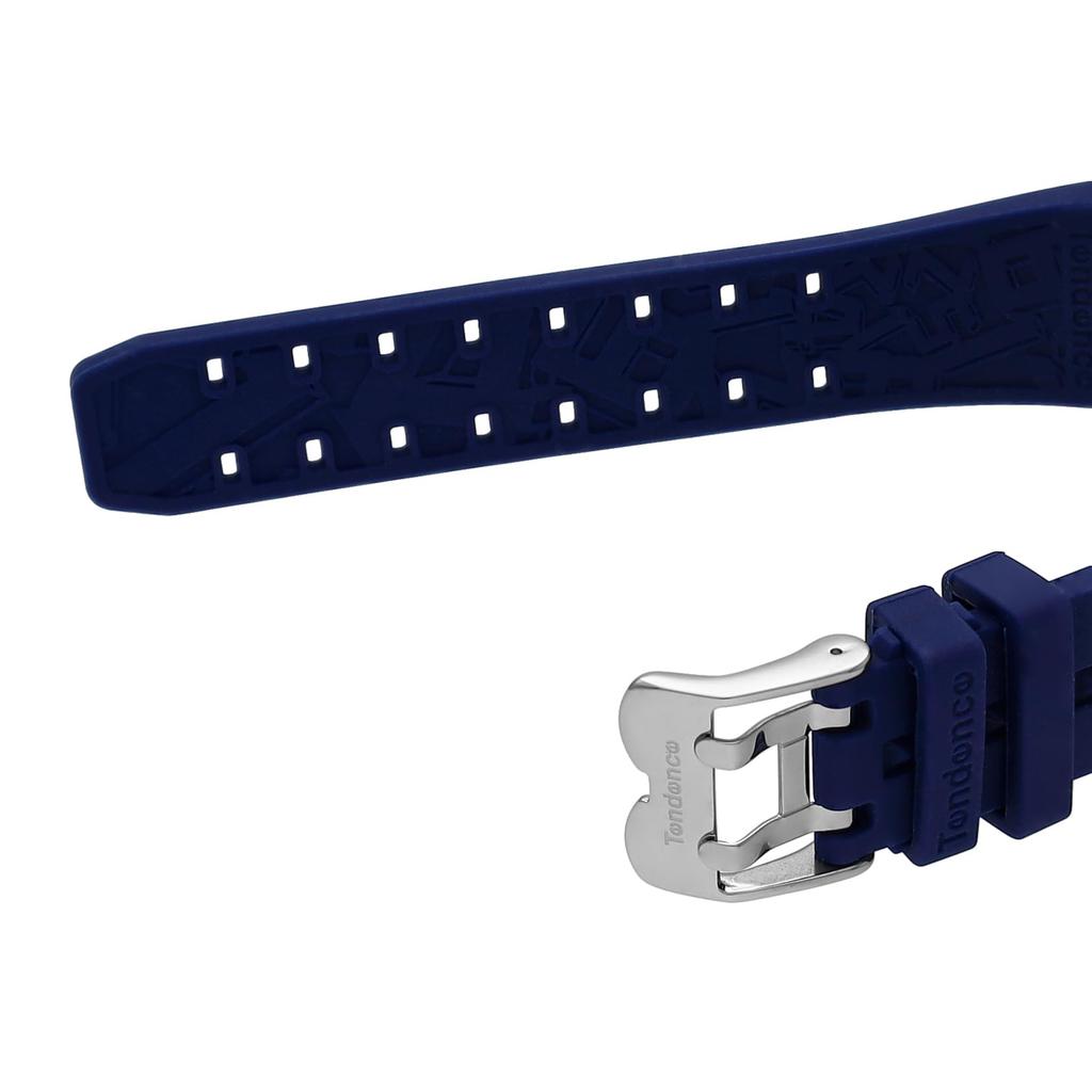 TENDENCE GULLIVER Round CAMO Watch Quartz 5 ATM Water Mineral Blue Stainless Resin Men's (TY046023-BU), Movement, Resistance, Glass, Dial,