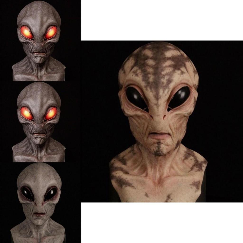 Unique Design Alien Mask For Halloween Full Head Alien Mask With Terrifying Features