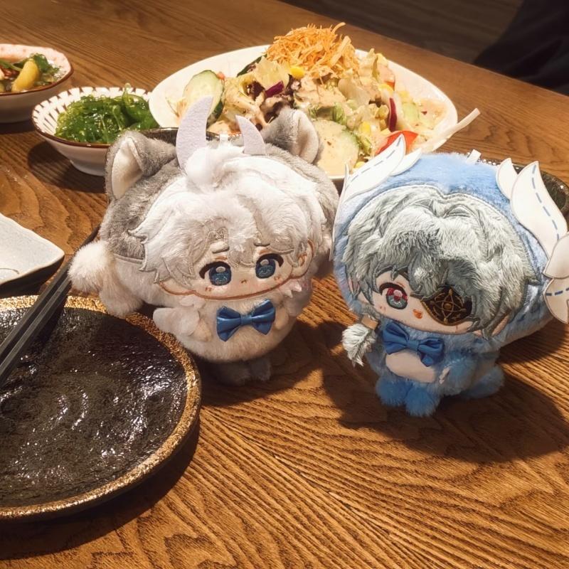 12cm Anime Honkai: Star Rail Plush Doll Anaxa Mydei Phainon Aglaea Hyacinthia Tribios Castorice Kafka Toy Key Chain Pendant Gift
