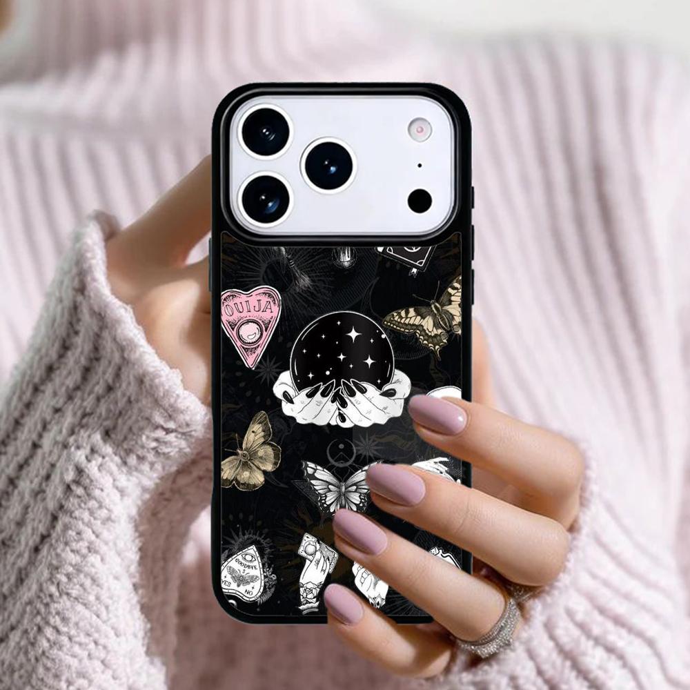Occult Witchcraft Moon Gothic Witch Phone Case For Apple iPhone 17 Air 16E 15 14 Plus 13 12 11 Pro Max Mini Funda Cover