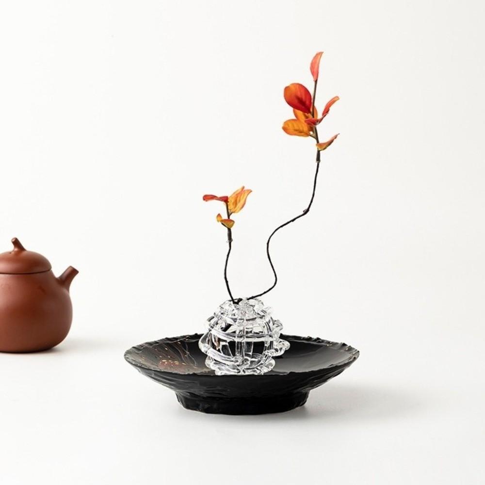 Transparent Glass Ball Vase Zen-Inspired Design Hydroponic Flower Vase Flower Arrangement