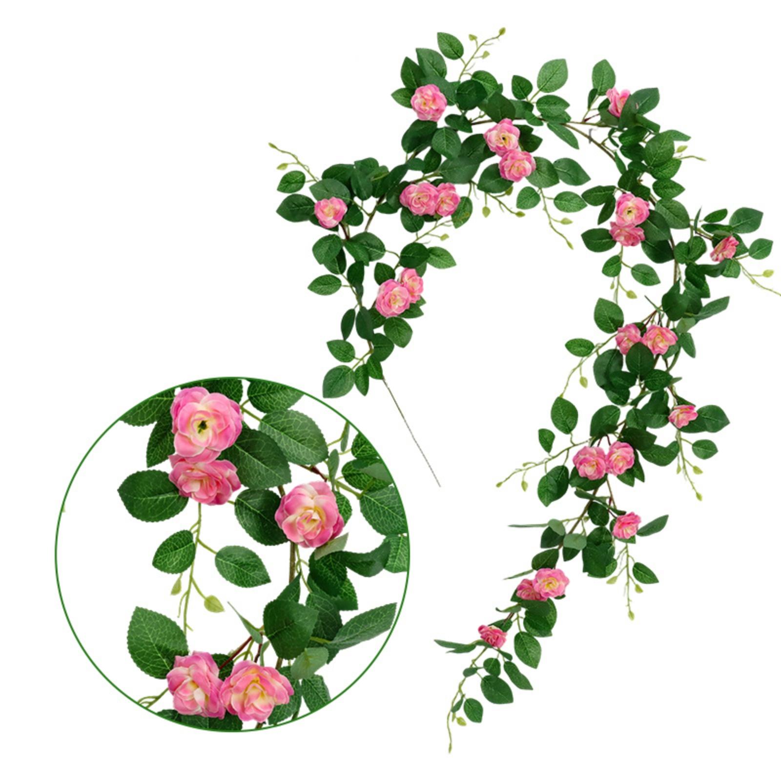 

1,8 м Искусственная цветочная лоза, Искусственная цветочная лоза, Пластиковый цветок, Маскировка трубы, Украшение балкона One Size